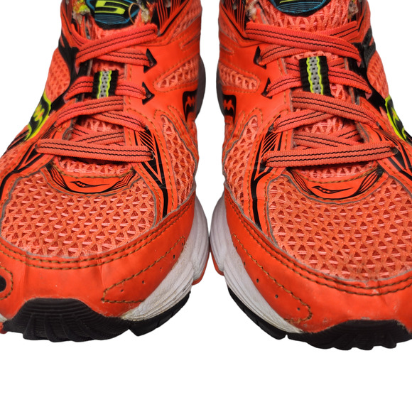 Saucony Shoes Womens 6.5 Ignition 5 Orange Yellow Neon Florescent Running Gym - Picture 5 of 12
